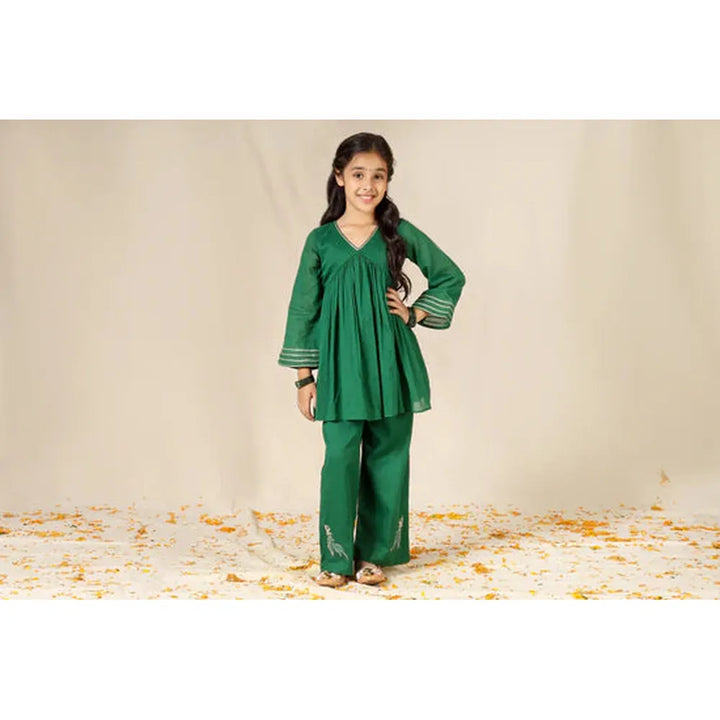 Jovi Jiyara Green Co-ord Set