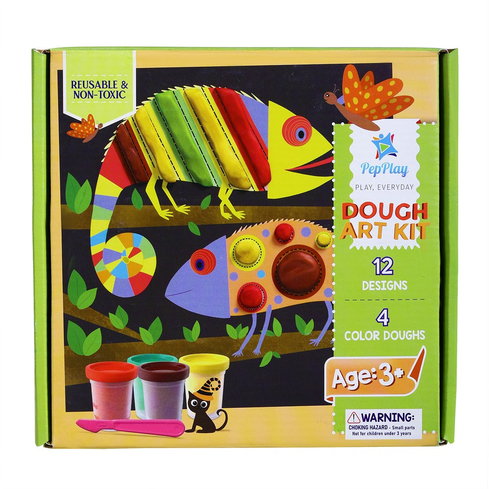 Dough Art Kit (12 Designs with 4 Colour Doughs)