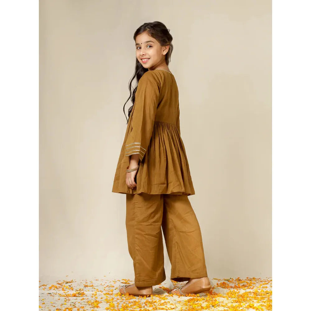 Jovi Jiyara Brown Co-ord Set