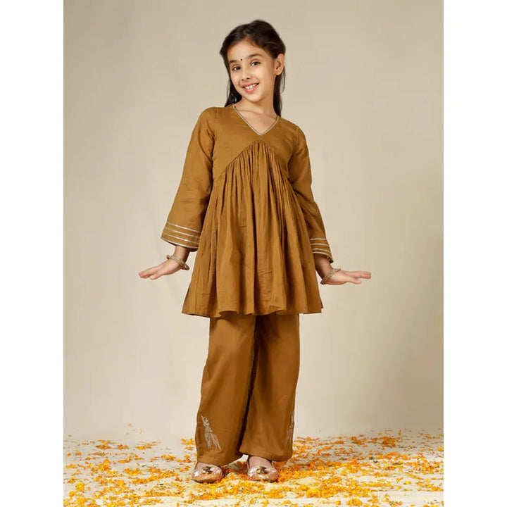 Jovi Jiyara Brown Co-ord Set