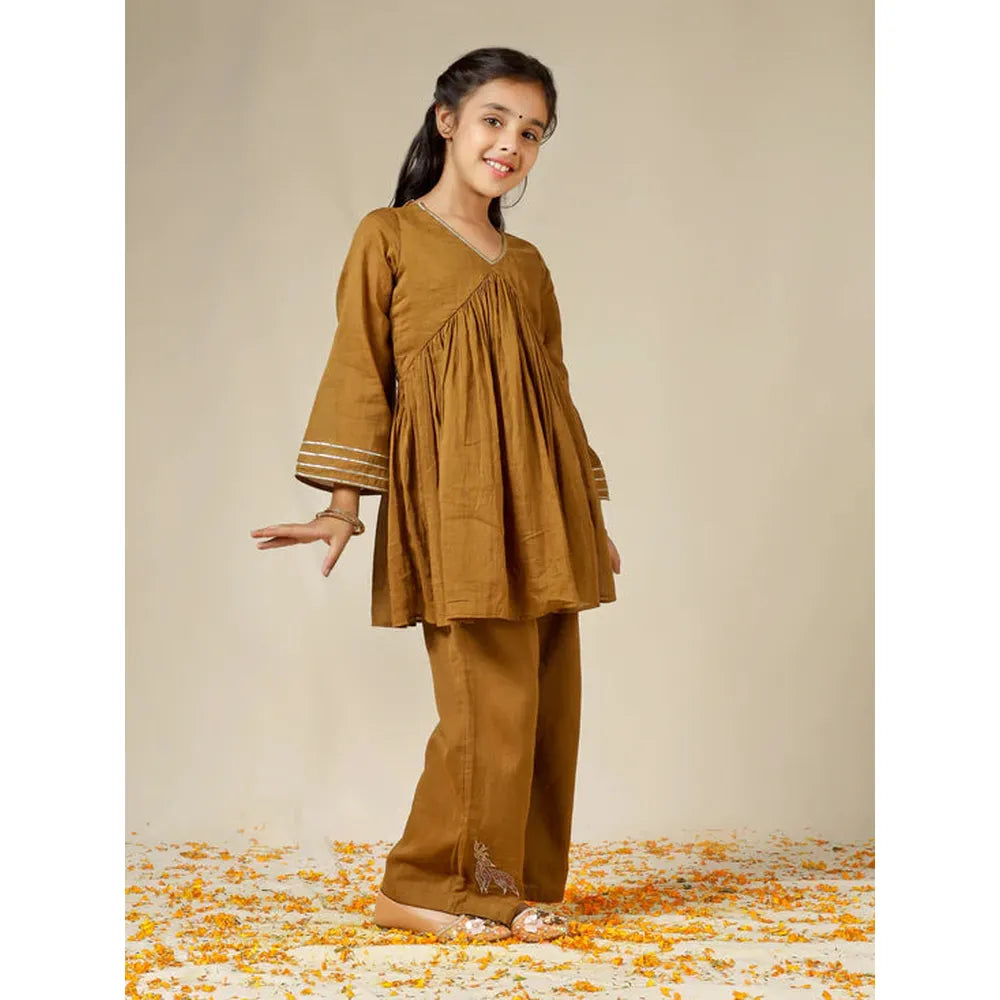 Jovi Jiyara Brown Co-ord Set