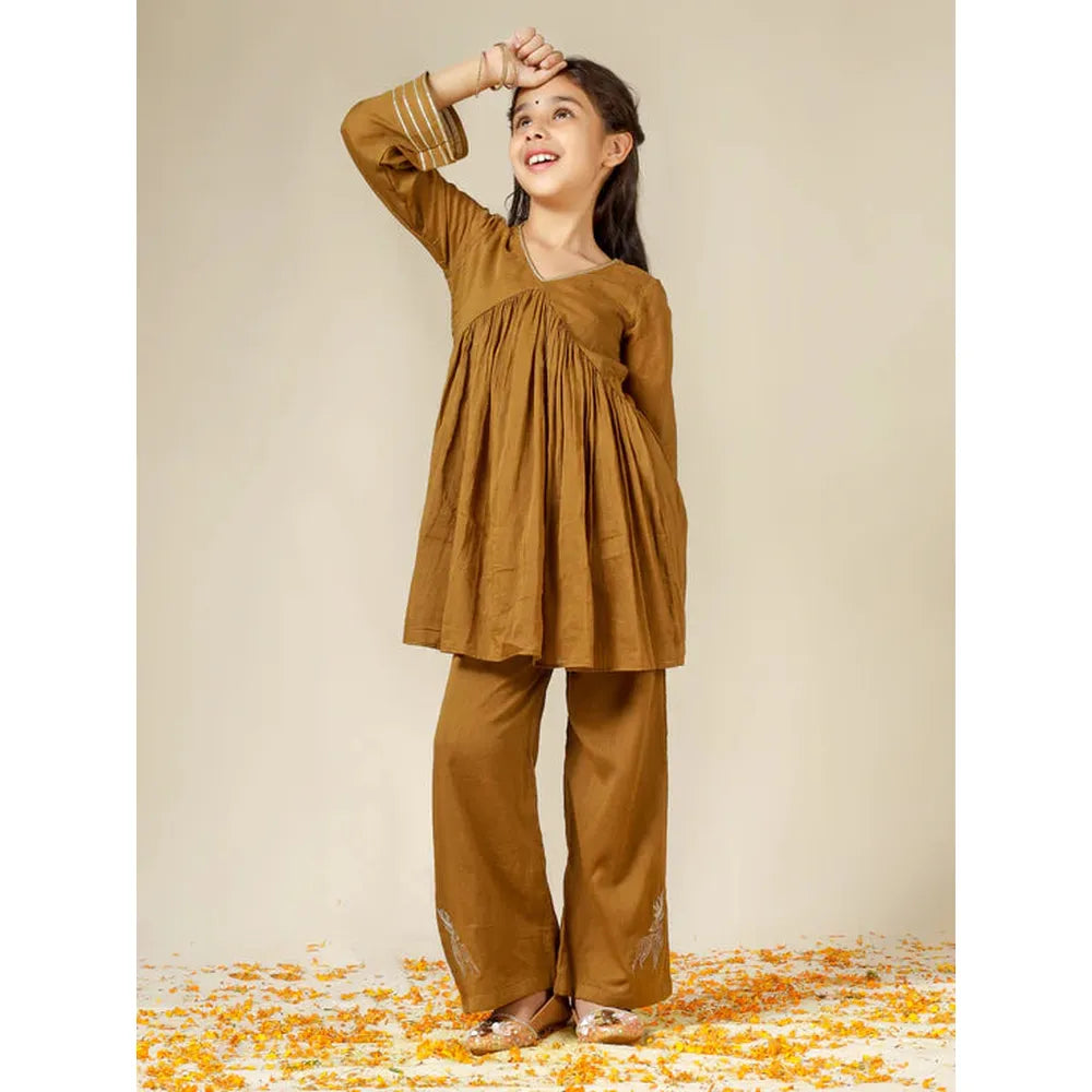 Jovi Jiyara Brown Co-ord Set