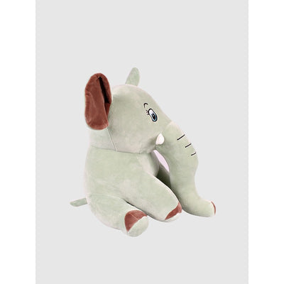 Sitting Elephant Soft Toy | Grey | Height - 30 cm