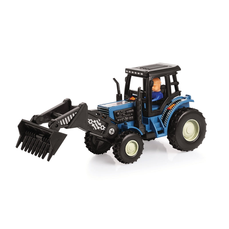 Farm Plough Tractor Maintenance Free Pullback Spring Action Race Toy