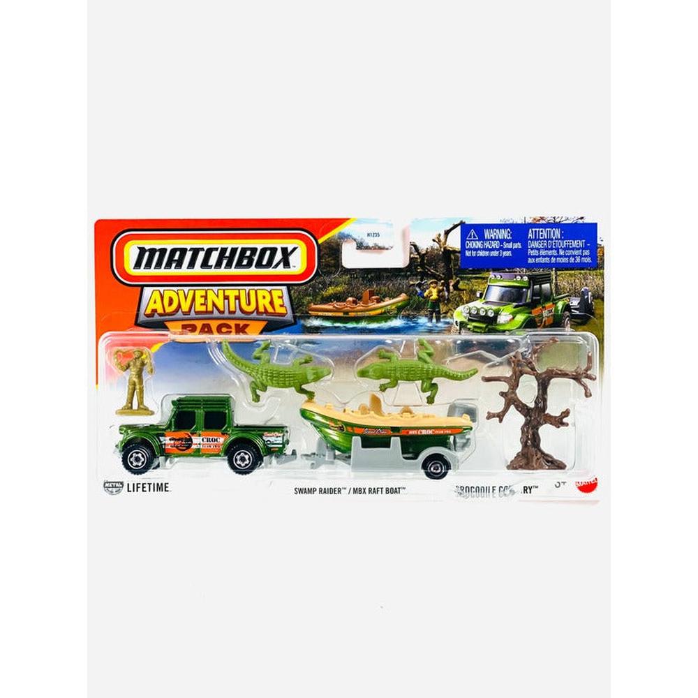 Matchbox Original Licensed Matchbox Adventure Themed Diecast Vehicle Set with Travel Trailer (7 Years till Grown Ups) | Assorted Designs