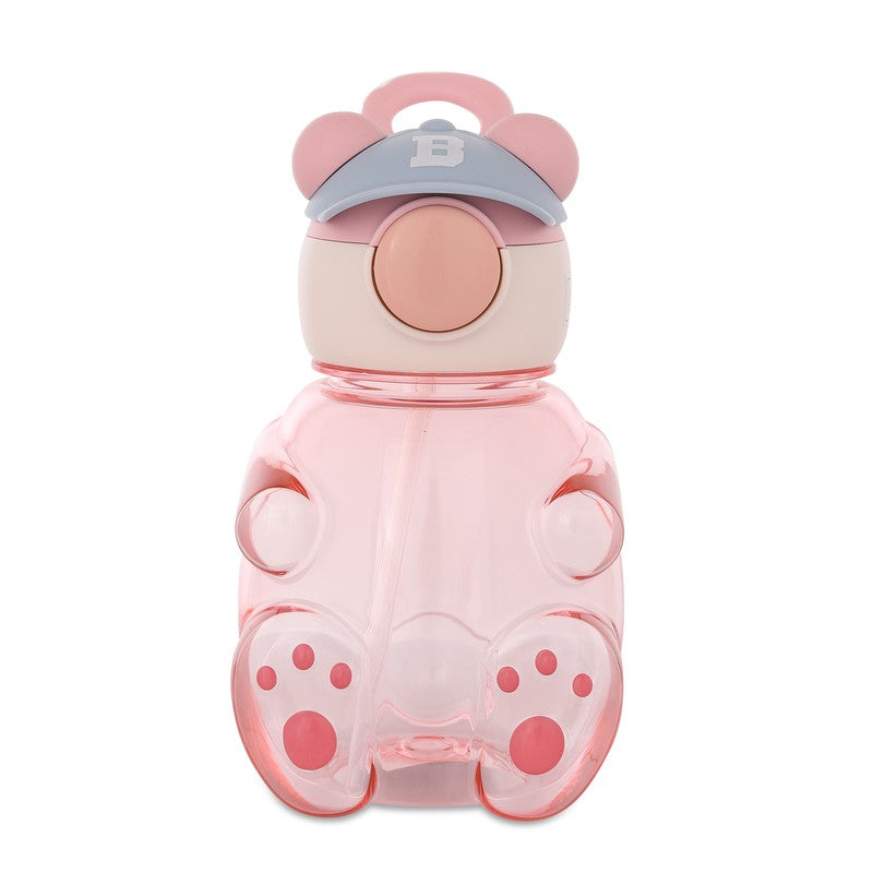 Baysball Cute Bear Hat Anti-Leak Plastic Water Bottle (750ml)