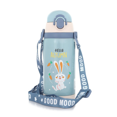 Hello Autumn Themed Hot & Cold Vacuum Water Bottle (450 ml)