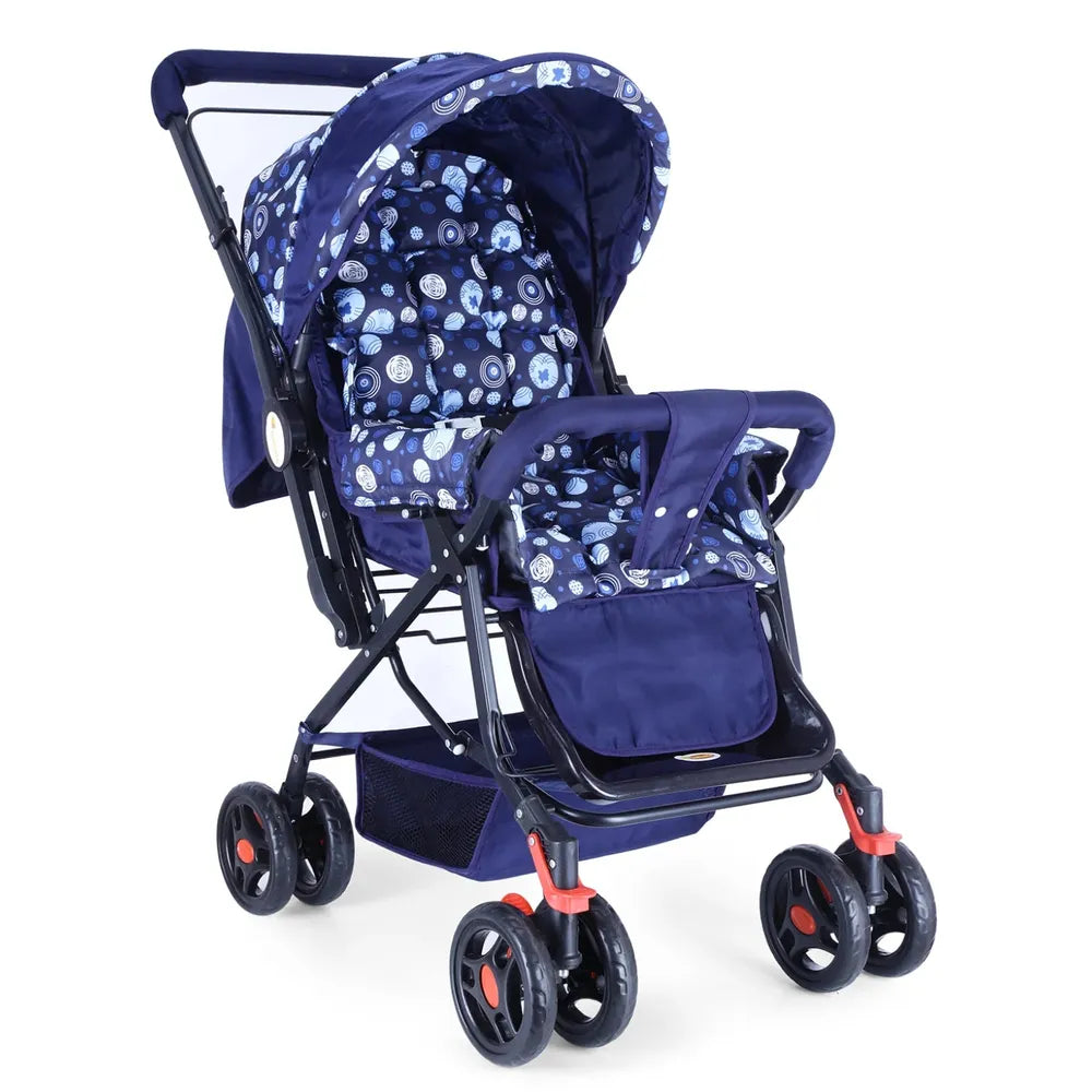 Infanto Babylove Stroller with 3-Position Adjustable Seat & 5-Point Safety Harness