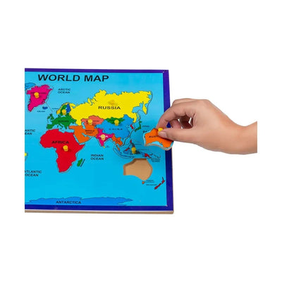 World Map - Wooden Puzzle