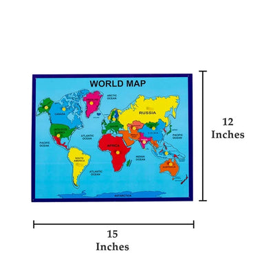 World Map - Wooden Puzzle