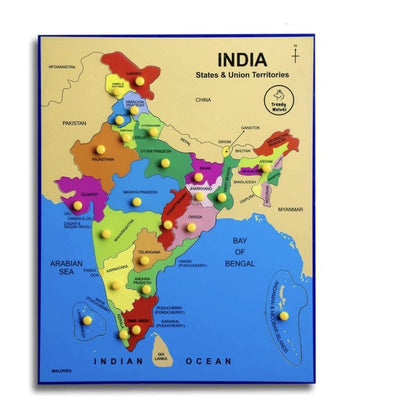 India Map - Wodden Puzzle