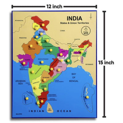 India Map - Wodden Puzzle