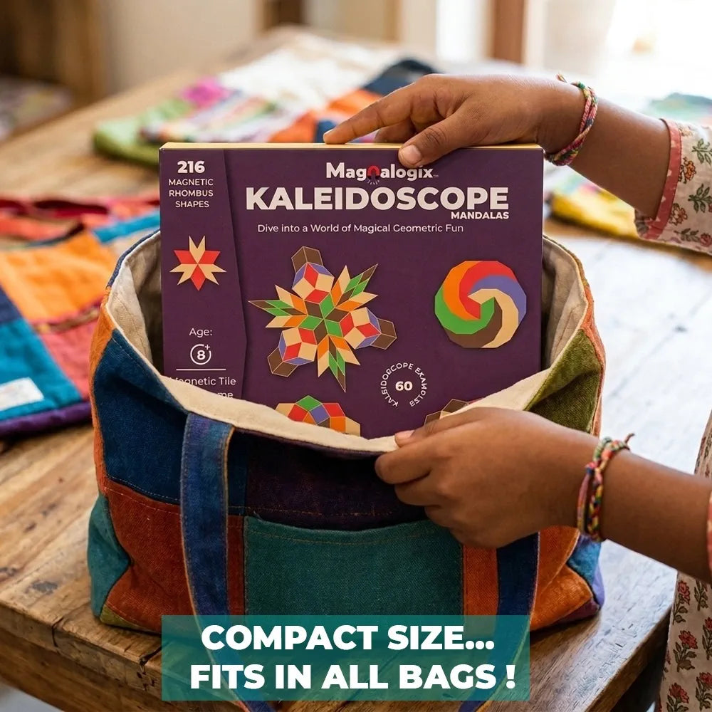 Toykraft Kaleidoscope Mandala Magnetic Puzzle | Creativity & STEM Skills