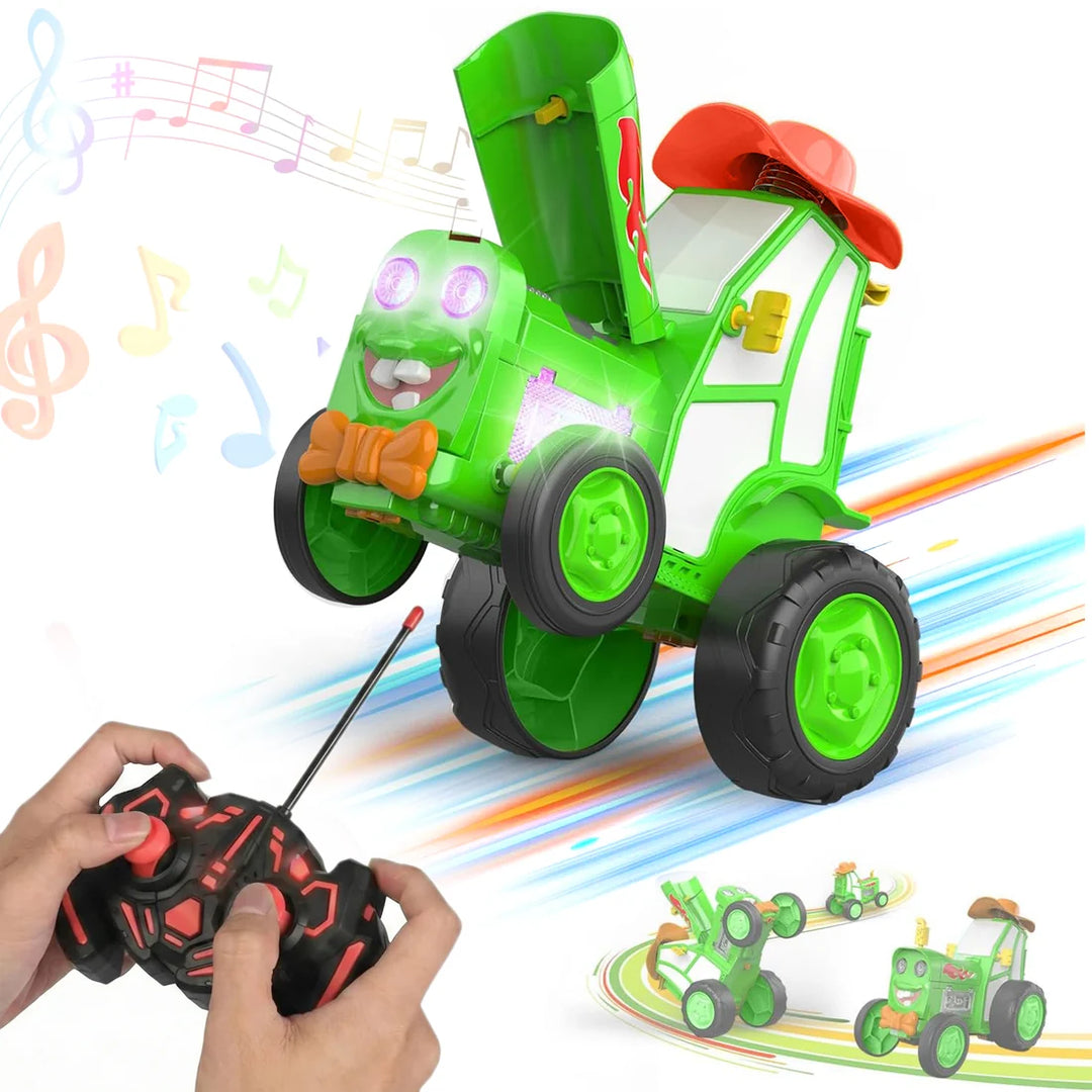 Kidology Jumping RC Tractor Toy | Fun Interactive Farm Vehicle Toy for Kids