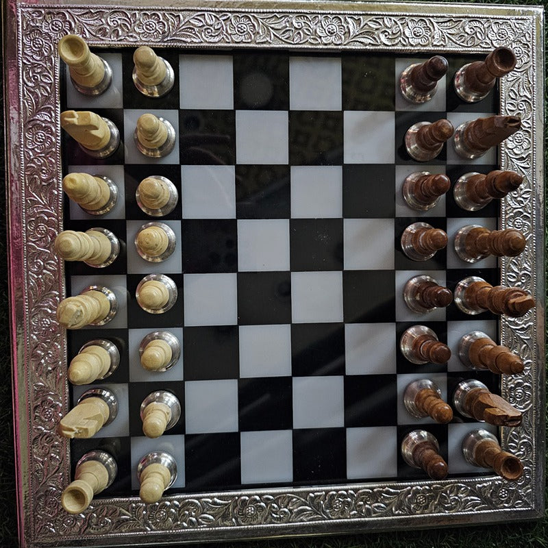 Silver 999 Chessboard Set: Elegance and Precision in Every Move | COD not Available