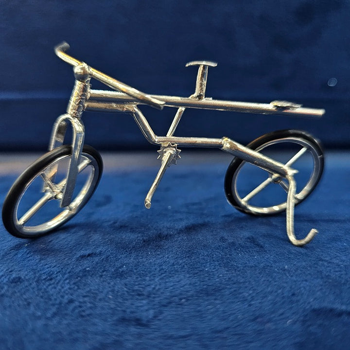 Exquisite Silver 925 Bicycle Model: Intricately Crafted Collectible