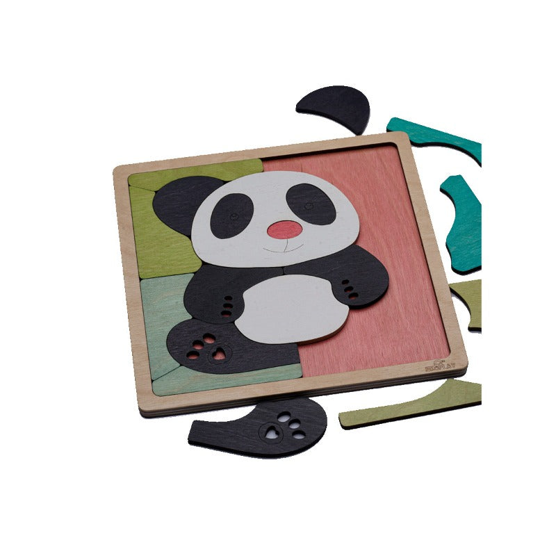 Pink Nosed Panda Puzzle (Educational Puzzle Set)