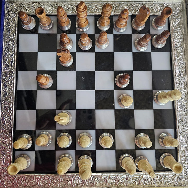 Silver 999 Chessboard Set: Elegance and Precision in Every Move | COD not Available