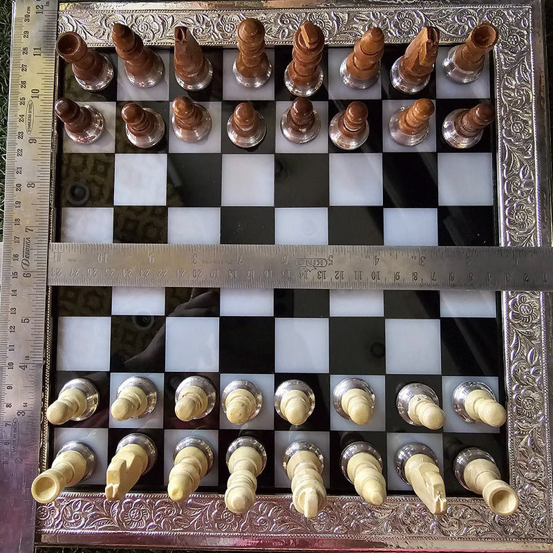 Silver 999 Chessboard Set: Elegance and Precision in Every Move | COD not Available