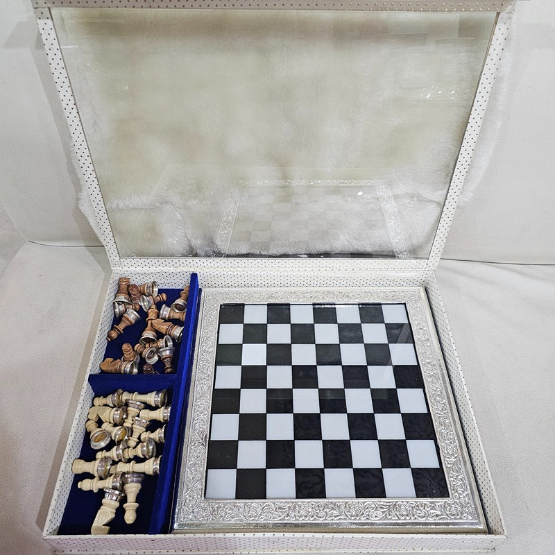 Silver 999 Chessboard Set: Elegance and Precision in Every Move | COD not Available