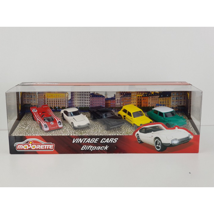 Licensed Diecast Vintage Cars Gift Pack (1:64 Scale)