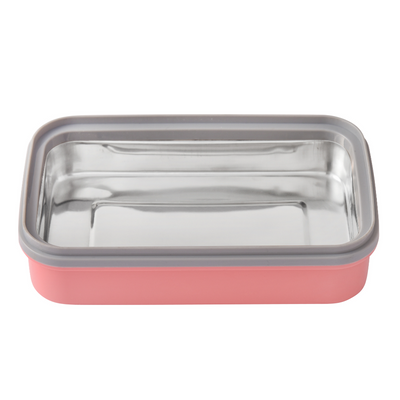 Youp Stainless Steel Pink Color Kids Lunch Box YUMMY - 500 ml