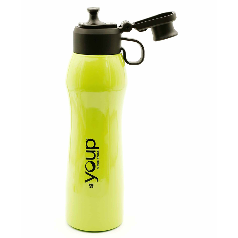 Youp Thermosteel Insulated Lime Green Color Water Bottle MAISY - 600 m ...
