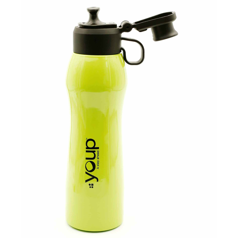 Youp Thermosteel Insulated Lime Green Color Water Bottle MAISY - 600 ml