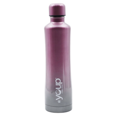 Youp Thermosteel Insulated Pink and Grey color Water Bottle  - 500 ml