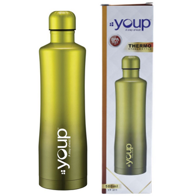 Youp Thermosteel Insulated Green color Water Bottle - 500 ml