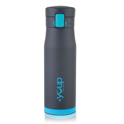 Youp Thermosteel Insulated Blue Color Water Bottle BLACKY - 600 ml