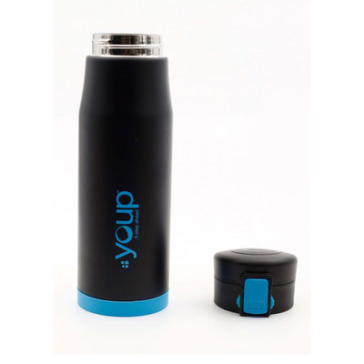 Youp Thermosteel Insulated Blue Color Water Bottle BLACKY - 600 ml