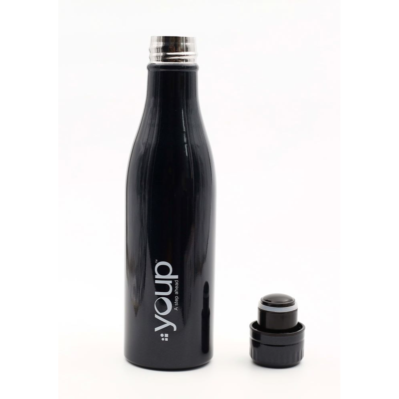 Youp Thermosteel insulated black color Bottle SPLASH502 - 500 ml