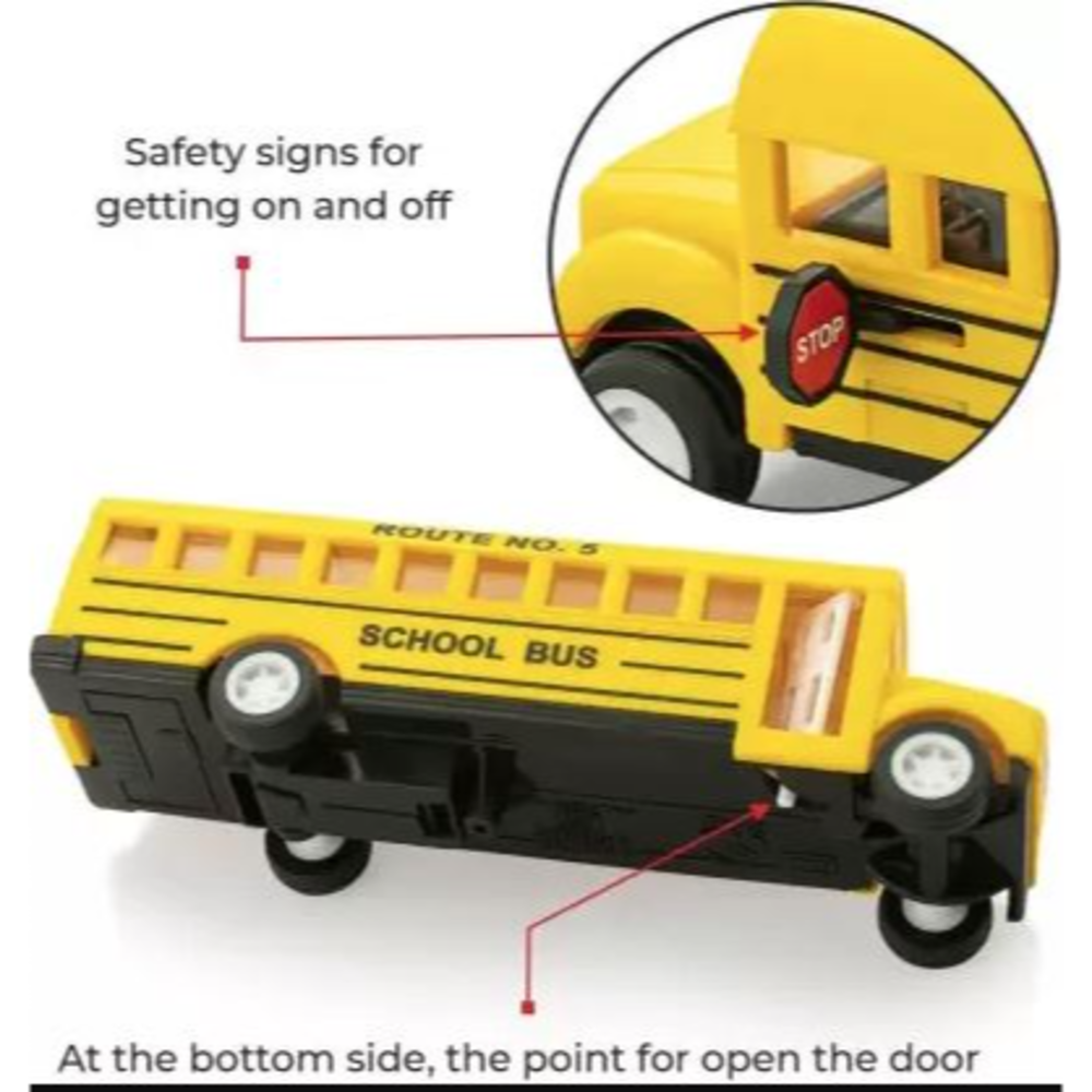 Pull Back School Bus Toy