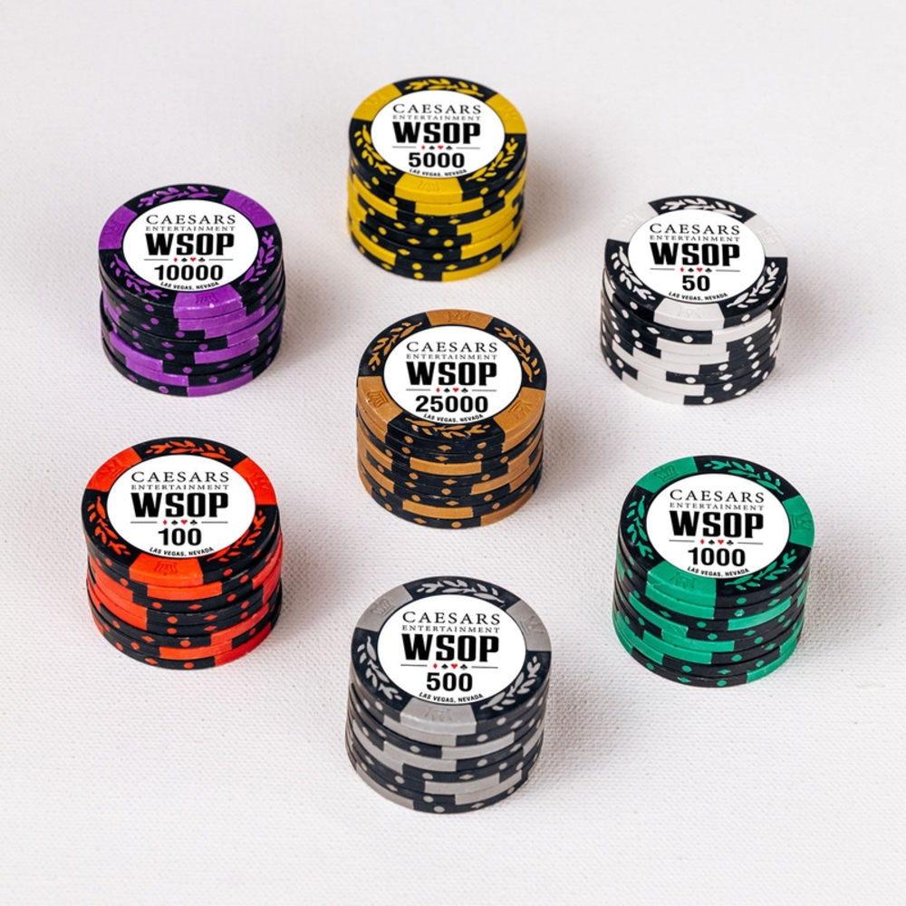 WSOP Caesars Aria Casino Poker Chips | For Games Poker, Teen Patti, Roulette, Flush, Blackjack and Rummy