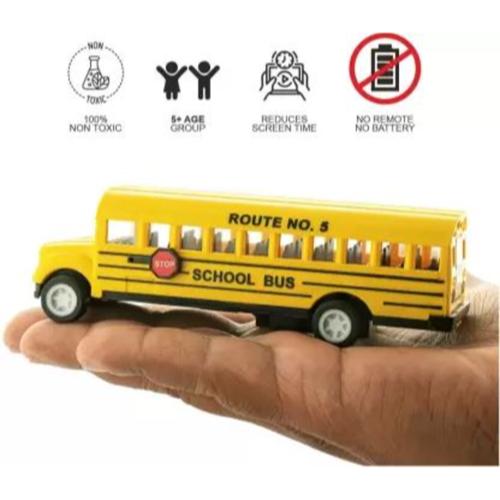 Pull Back School Bus Toy