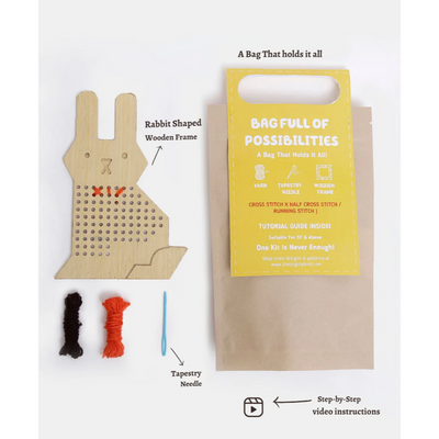 DIY Embroidery Kit for Beginners (Rabbit)