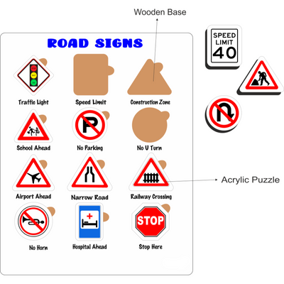 Educational Puzzle - Road Signs