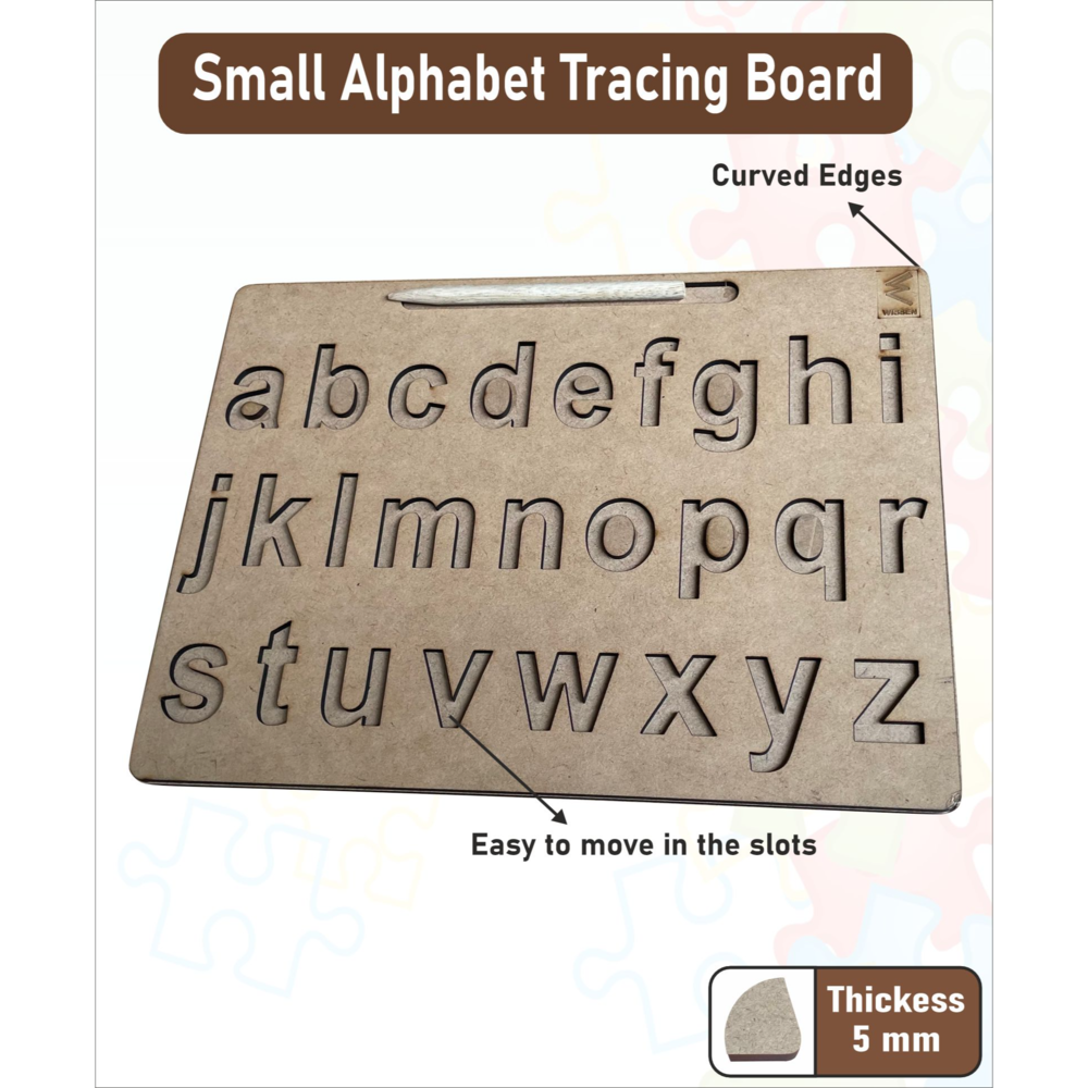 Wooden Small Alphabet Tracing board