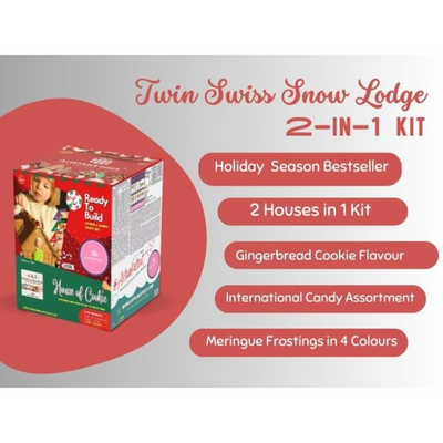 Twin Swiss Snow Lodge (House of Cookie Kit)