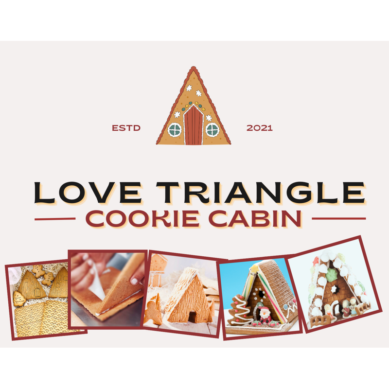 Love Triangle Cookie Cabin (House of Cookie Kit)