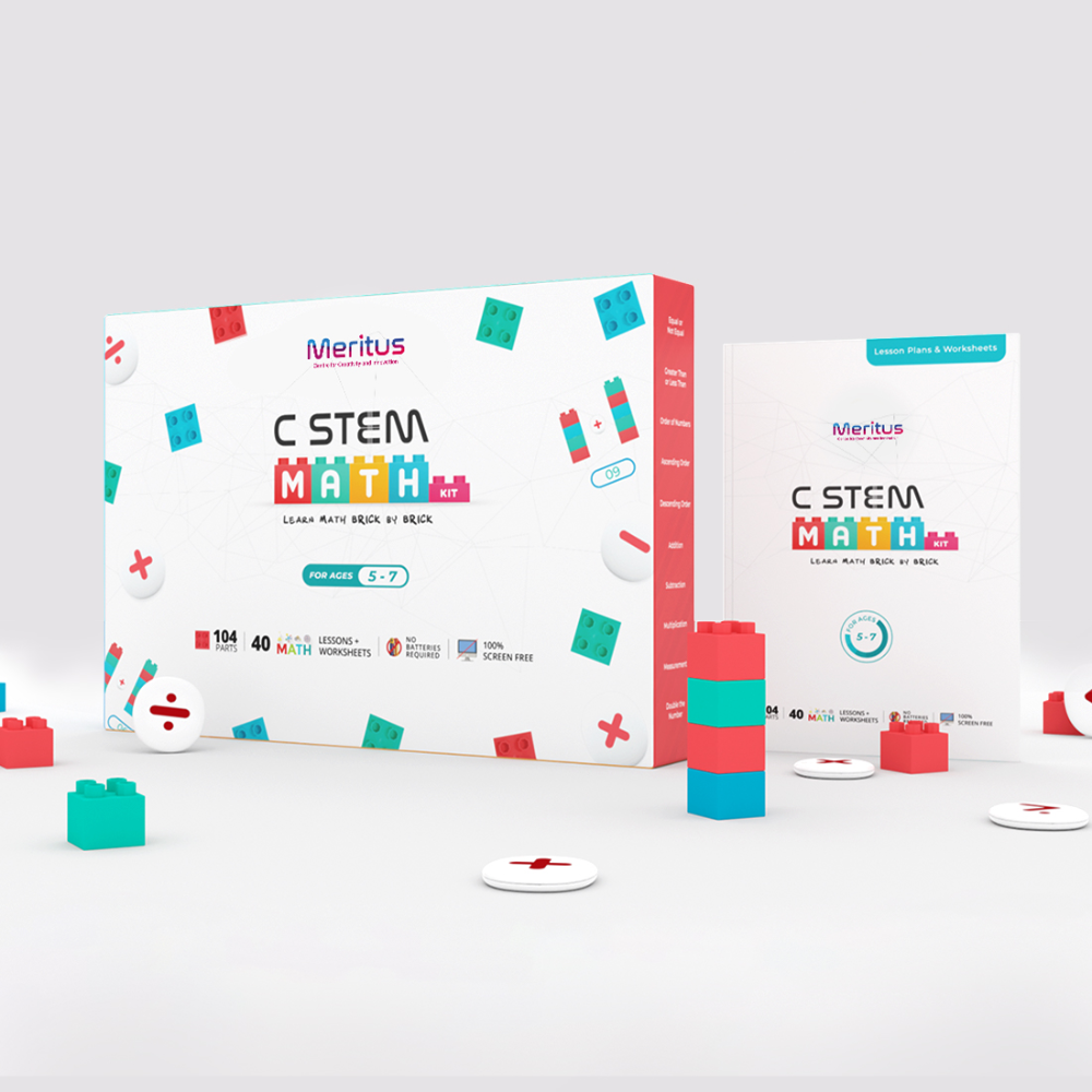 CSTEM Math Kit (96 Plastic bricks)