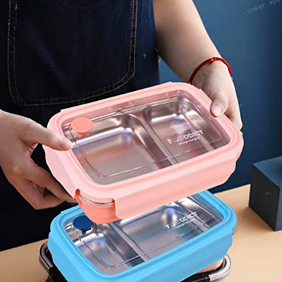 2 Compartment Slim Lunch Box (500ml)