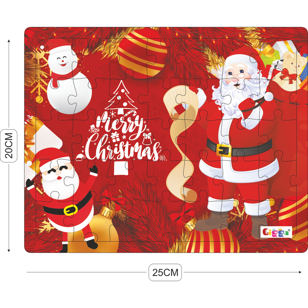 Christmas Puzzle - Light Red