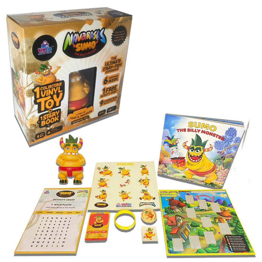 Story Play Toy Sumo Navarasas Series ( 6 Surprises with 1 Activity Sheet Inside)