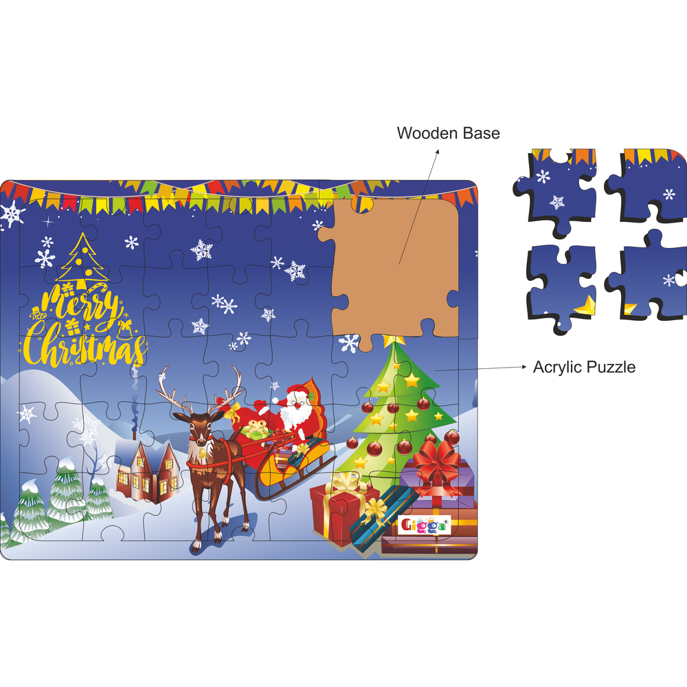 Christmas Puzzle - Sky Blue