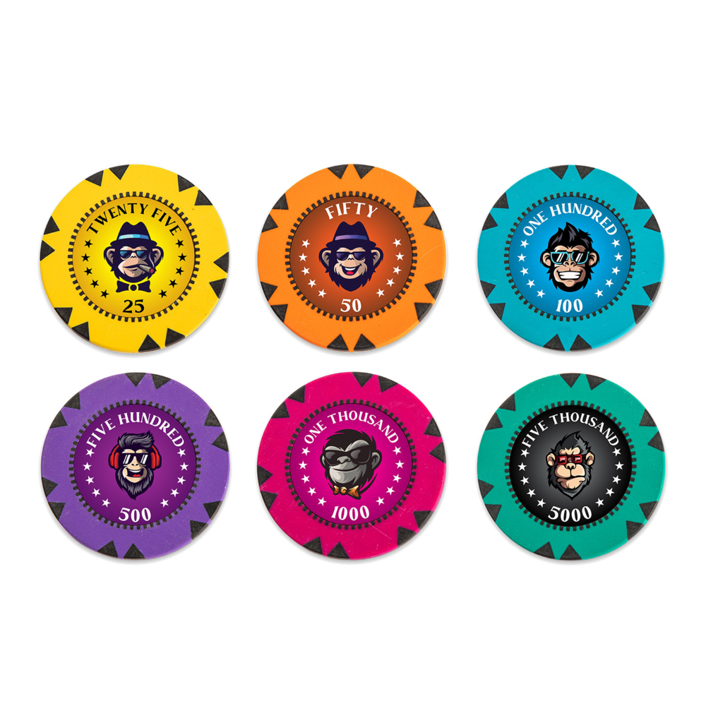 NFT Luxe Casino Poker Chips | For Games Poker, Teen Patti, Roulette, Flush, Blackjack and Rummy