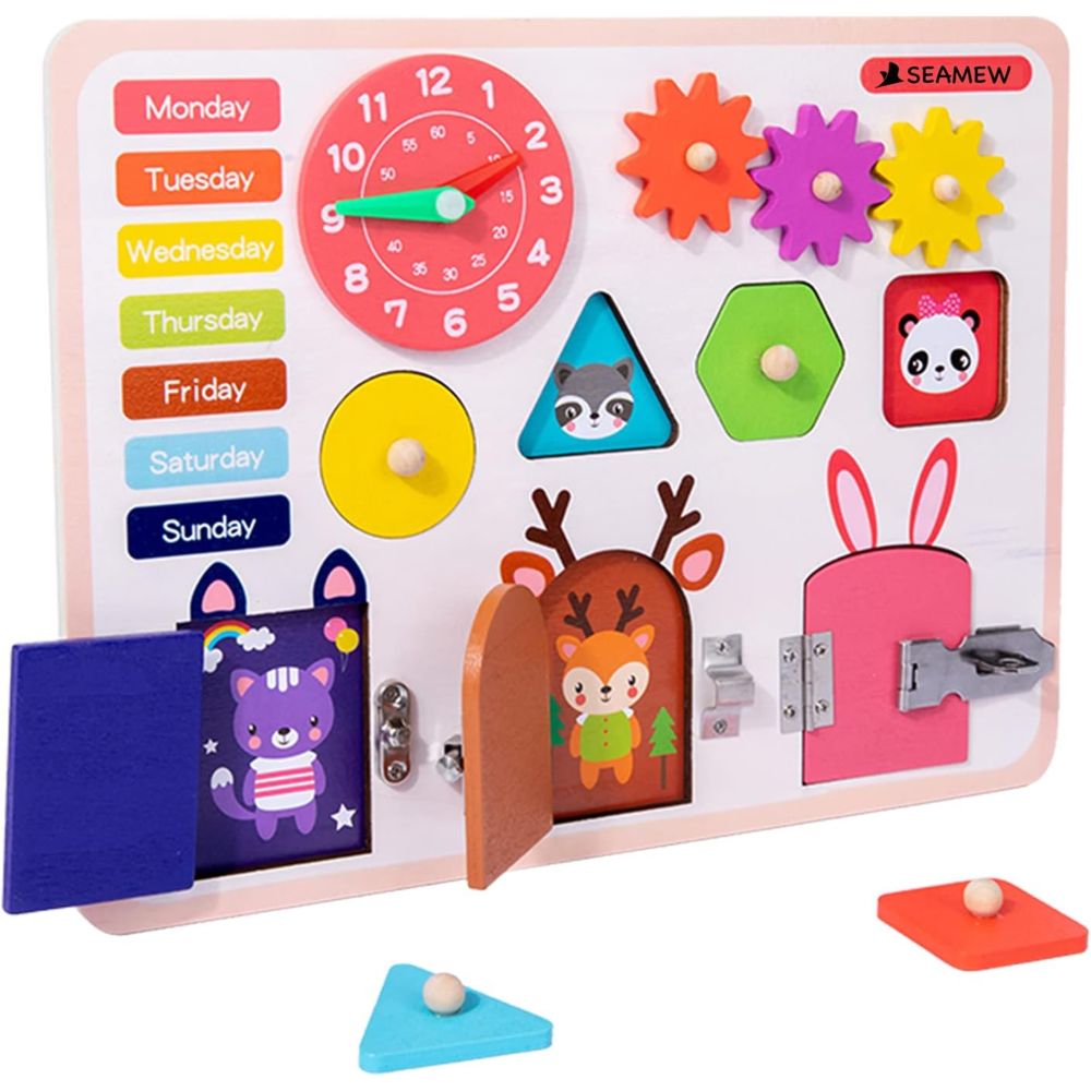 Smart Busy Board Montessori Toys for Toddlers (Assorted Designs)