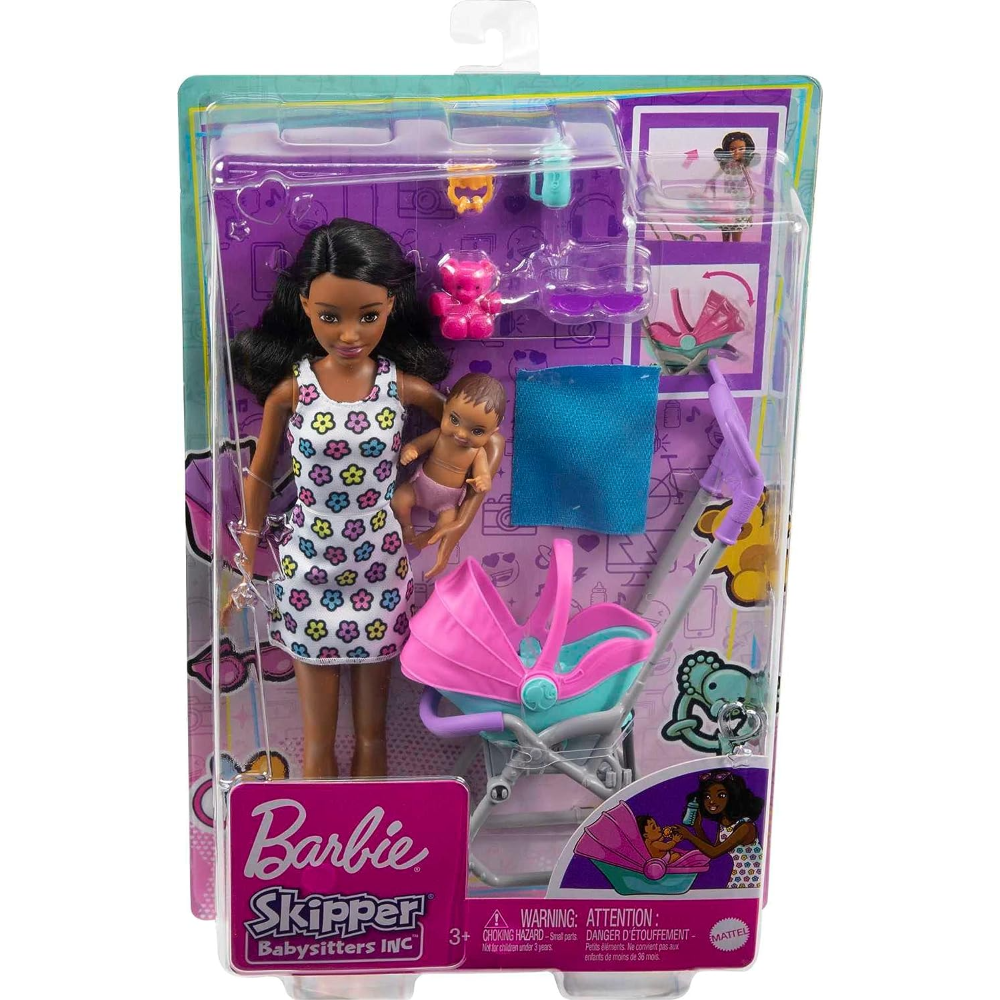 Buy Original Barbie Skipper Babysitters Inc Playset Doll on