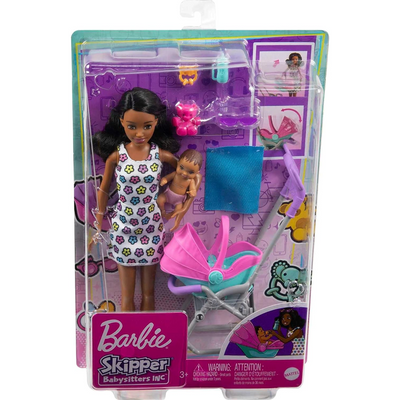 Original Barbie Skipper Babysitters Inc Playset Doll